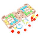 Brinquedo educativo de blocos de quebra-cabeça 3D para crianças com design de sapo