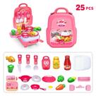 Brinquedo educativo de cozinha simulado para crianças de 25