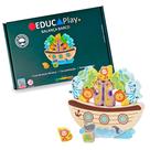 Brinquedo Educativo de Madeira Balança Barco Montessori Polibrinq - BDM23