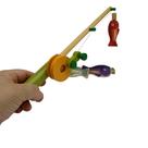 Brinquedo Educativo de Madeira Coordenação Motora Kit Pescaria