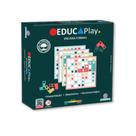 Brinquedo educativo de madeira encaixa formas 6 desafios - polibrinq
