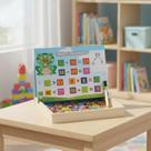Brinquedo Educativo de Montar Coloridos Montessori Quebra Cabeça Caixa Magnética Relógio Sapinho