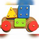 Brinquedo educativo em MDF Carro pedagógico