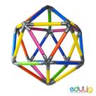 Brinquedo Educativo Geométrico Edulig Poliedros - monte 15 diferentes poliedros e polígonos de até 12 lados