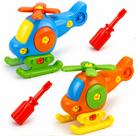 Brinquedo Educativo Helicóptero de Montar com Chave - Kit 2 unidades