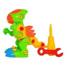Brinquedo Educativo Infantil Dino Rex Monta e Desmonta com Chavinha