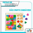 Brinquedo Educativo Infantil Montessori Formas Puzzle Mad.