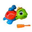 brinquedo educativo infantil tartaruga monta e desmonta para bebê didatico peças de encaixar