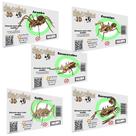 Brinquedo Educativo Kit 5 Mini Monstros Quebra Cabeça 3D