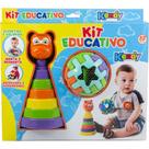 Brinquedo Educativo KIT com Ursinho, Bola e Formas Geométricas