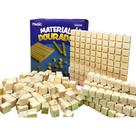 Brinquedo Educativo Matemática Material Dourado 111 Peças Madeira