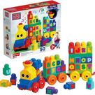 Brinquedo Educativo Mega Bloks Trem Musical ABC 50 Peças Mattel
