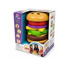 Brinquedo Educativo MercBurguer - Hambúrguer didático 5 em 1