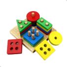 Brinquedo Educativo Montessori Formas Geométricas Pedagógico