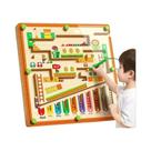 Brinquedo Educativo Montessori Para Crianças De 3 a 4 Anos, Labirinto Magnético Com Bola Andante