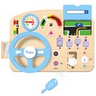 Brinquedo educativo Montessori Wooden Steering Wheel Busy Board