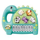 Brinquedo Educativo Musical Teclado Dinossauro colorido Dm Toys