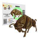 Brinquedo Educativo Quebra Cabeça 3D Bufalo Mdf Brinquedo Educativo Quebra Cabeça 3D Bufalo Mdf
