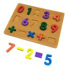 Brinquedo Educativo Quebra Cabeça Encaixe Númerico Números Matemática 15pçs