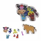 Brinquedo Educativo Quebra cabeça Infantil Vaca Vaquinha mdf
