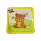 Brinquedo Educativo Quebra Cabeças 09 peças - Urso