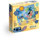 Brinquedo Educativo STITCH Alinhavos com 2 Placas e 16 Peças em Madeira