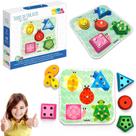 Brinquedo Educativo Torre De Encaixe Cores E Formas - Babebi