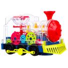 Brinquedo Electric Gear Train Berry President transparente com luzes Brinquedo Electric Gear Train Berry President transparente com luzes
