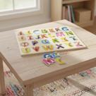 Brinquedo Encaixe Madeira Quebra Cabeça Educativo Pedagógico Tabuleiro com Pinos Infantil Formas MDF