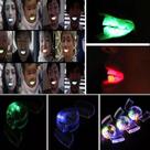 Brinquedo engraçado para lâmpada de dente de Halloween com suspensórios LED Brinquedo engraçado para lâmpada de dente de Halloween com suspensórios LED