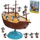 Brinquedo Equilibra Pinguim Barco Jogo Navio Equilibrista