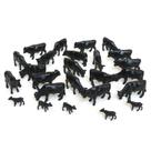Brinquedo ERTL Black Angus Cows and Calves, escala 1/64 (pacote com 25)