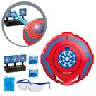 Brinquedo Escudo Lança Bolinha água Recarregavel USB +Alvos COR:VERMELHO