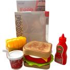 Brinquedo Fast Food Lanche e Hamburguer Modelo:Kit Lanche