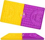 Brinquedo Fidget de Jogo de Bolhas de Tamanho Grande, Jumbo Tabuleiro de Xadrez Pop Fidget Brinquedos Sensoriais para Pai-Filho, Silicone Enorme Alívio de Estresse Popper Presentes de Brinquedo de Quadra de Basquete para Crianças