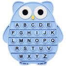 Brinquedo Fidget DEARIDAP Coruja de Silicone ABC Alfabeto 14 cm