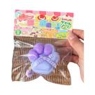 Brinquedo Fidget Gato Mochi de Pelúcia - Silicone, Antiestresse e com Design de Pata Lenta