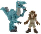 Brinquedo Fisher-Price Imaginext Jurassic World Muldoon & Raptor