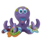 Brinquedo flutuante Octopus Nuby para banho de bebê de 18 meses ou mais, roxo