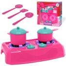 Brinquedo Fogão Com Panelinhas Doce Cozinha Infantil Meninas Rosa Cardoso Toys