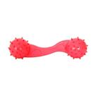 Brinquedo Furacão Pet Halteres de Borracha Maciça Vermelho com Cravo para Cães