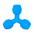 Brinquedo Furacão Pet Triângulo de Borracha Azul para Cães - Tamanho G