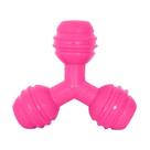 Brinquedo Furacão Pet Triângulo de Borracha Rosa para Cães - Tamanho P