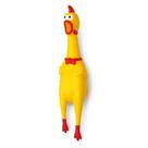 Brinquedo Galinha Frango G Borracha Mordedor Sonoro Apito