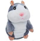 Brinquedo Hamster Falante M-jump - Pelúcia Cinza para Crianças