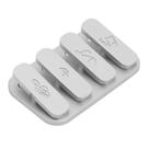Brinquedo Haptic Slider Keenso Fidget Slider Haptic Clicker Silver
