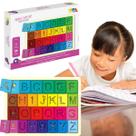 Brinquedo Infantil Alfabetização Letras Vazadas Madeira Escrita