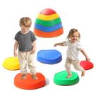 Brinquedo infantil antiderrapante LoomLark Balance Stepping Stones, 5 peças Brinquedo infantil antiderrapante LoomLark Balance Stepping Stones, 5 peças