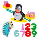 Brinquedo Infantil Balança do Pinguim Jogo Educativo Divertido Interativo