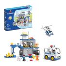 Brinquedo Infantil Bloco de Montar Grande Policia 90 Peças Xalingo - 68310